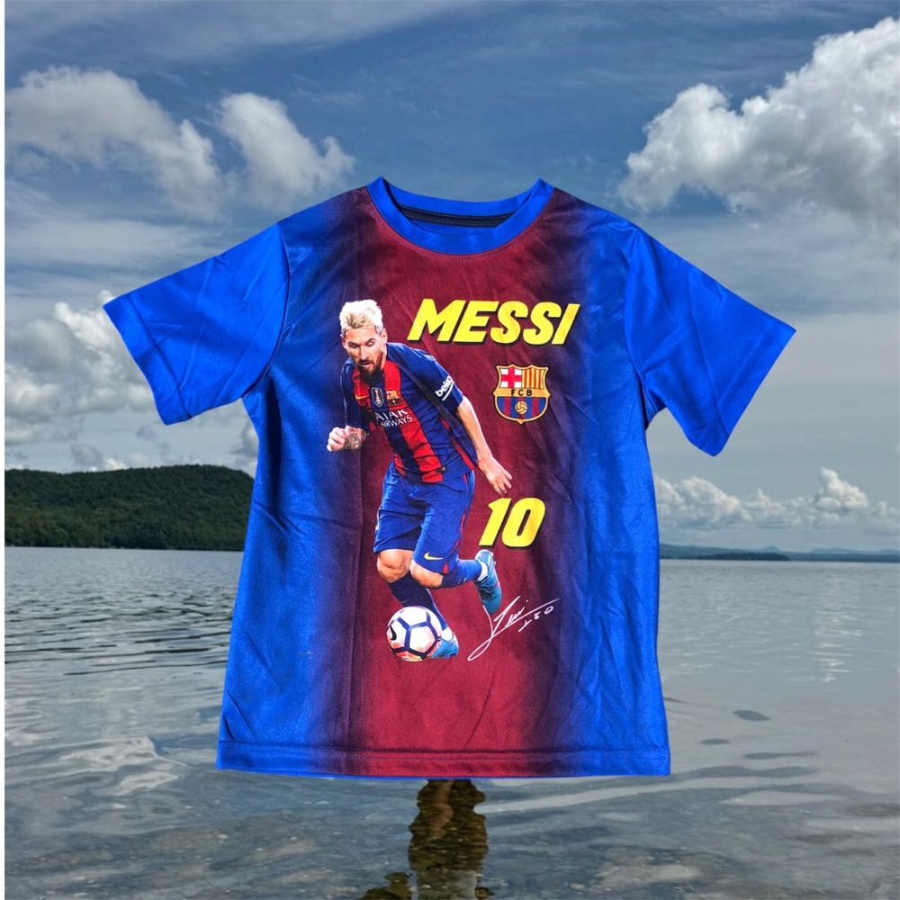 FC Barcelona Leo Messi graphic tee shirt